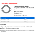 thumbnail image 2 of Thermostat Housing Gasket - Compatible with 1979 - 1988 Mazda RX-7 1980 1981 1982 1983 1984 1985 1986 1987, 2 of 2