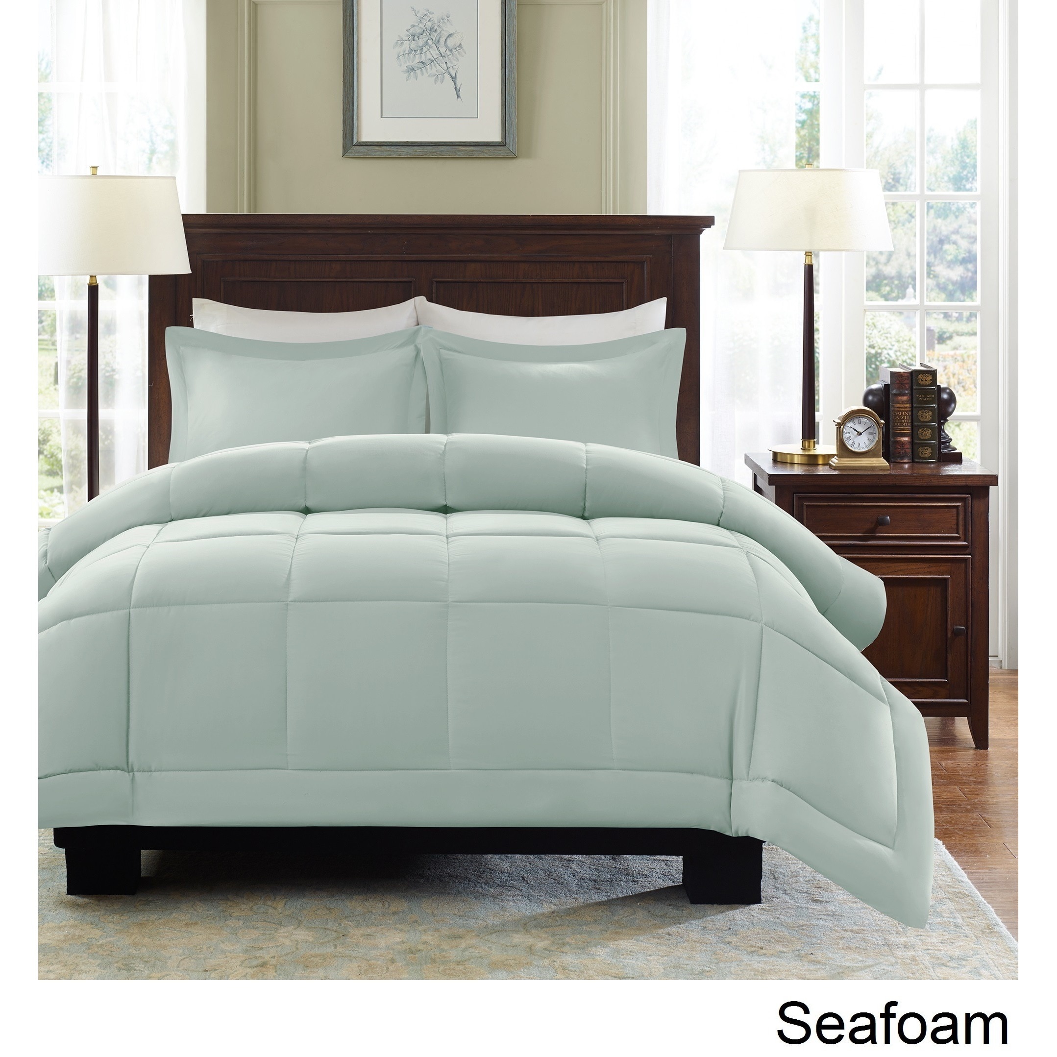 Comfort Classics Belford Microcell Down Alternative Comforter Set, Grey, King/Cal King - image 4 of 5
