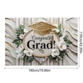 thumbnail image 3 of Black Class of 2026 Graduation Banner, 71×43 Inch Congrats Grad Backdrop for Grad Party Decor, 3 of 6