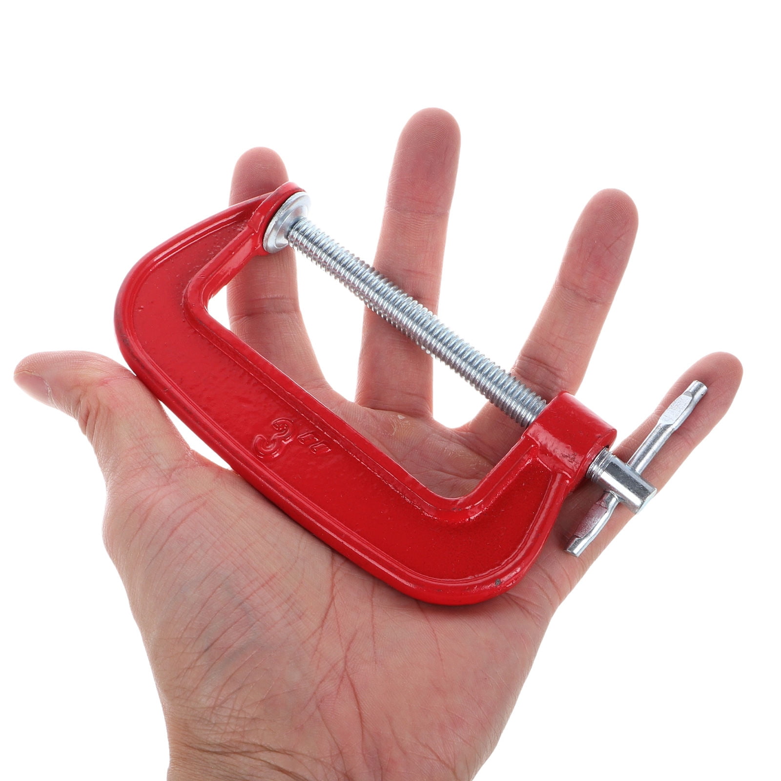 Worgeous 6pcs 3 Inch Heavy Duty C Clamps Mini Tiger Clamp Metal U Clamps With Stable Wide Jaw Opening For Mounting Metal Working Woodworking