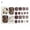2#, variant on opvise 1 Set Toe Nail Stickers Waterproof Self-adhersive Nail Art Women Manicure Toenail Wraps Stickers for Girl