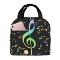 thumbnail image 1 of Easygdp Music Notes Bolsa Térmica Premium - Tela Oxford Impermeable, Gran Capacidad, Bolsillo Frontal, Unisex para Trabajo, Escuela, Actividades al Aire Libre y Picnics, 1 of 8