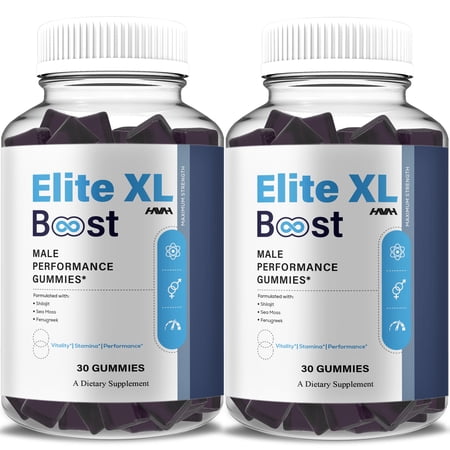 (2 Pack) Elite XL Boost Male Gummies, EliteXL Boost Supplement (60 Gummies)