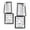 Clear Lens Chrome Housing Clear Reflector, variant on PIT66 Corner Signal Side Marker Light Lamps Clear Lens Chrome Housing Clear Reflector Fit for 1994-1999 Chevy C/K 1500/2500/3500 Pickup,Fit for 1994-1999 C/K 1500 2500 Suburban Blazer