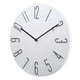 thumbnail image 2 of Reloj de pared de cuarzo analógico minimalista Lierteer de 12 pulgadas, reloj de pared con números grandes, decoración del hogar, blanco, 2 of 6