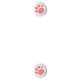 thumbnail image 1 of Seitruly Grips Caps Cómoda forma de pata de gato Reemplazo perfecto Thumbstick Cover Suministros de videojuegos para doméstico rosa rosa sobre blanco 2piezas, 1 of 6