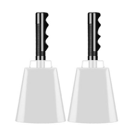 

BNisBM Cow Bell With Handle Metal Cow Bells Noise Maker Copper Color Large Hand Cow Bell Alarm Cheering Bell For Sporting School Games Events Farm Breakthrough
