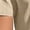(New14)Khaki, variant on Men's Casual Plus Size Nightwear V Neck Button Down Pocket Loose Waist Long Pants Pajama Sets Short Sleeved Shirt Sleepwear