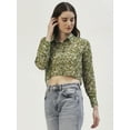 thumbnail image 2 of DressBerry Women's Printed Poly Georgette Full Sleeves Collared Neck Top Buttoned Closure High Low Hem Casual&nbsp;Summer Wear Waist Length Regular Shirt, 2 of 7