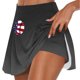 thumbnail image 1 of Faldas de Verano para las Mujeres Impresión Hoja Plisado Tenis Atlético Elástico Pantalones Cortos, Falso Dos Piezas Pantalones Falda para Diario, 1 of 5