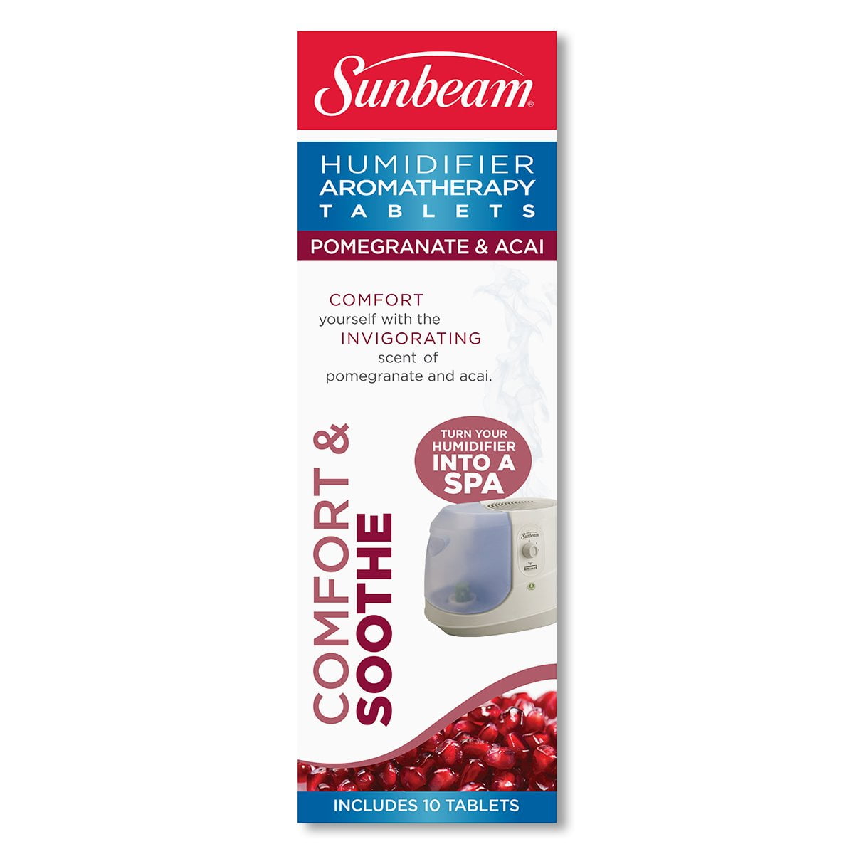 Sunbeam Pomegranate and Acai Humidifier Aromatherapy Tablets, SPA2300U