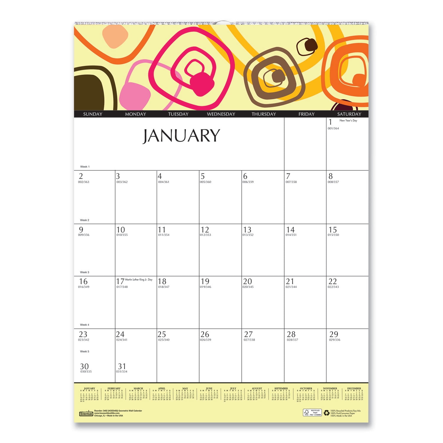 House of Doolittle Doodle Desk Pad Refill, 25 Sheet Pad, 22" x 17"