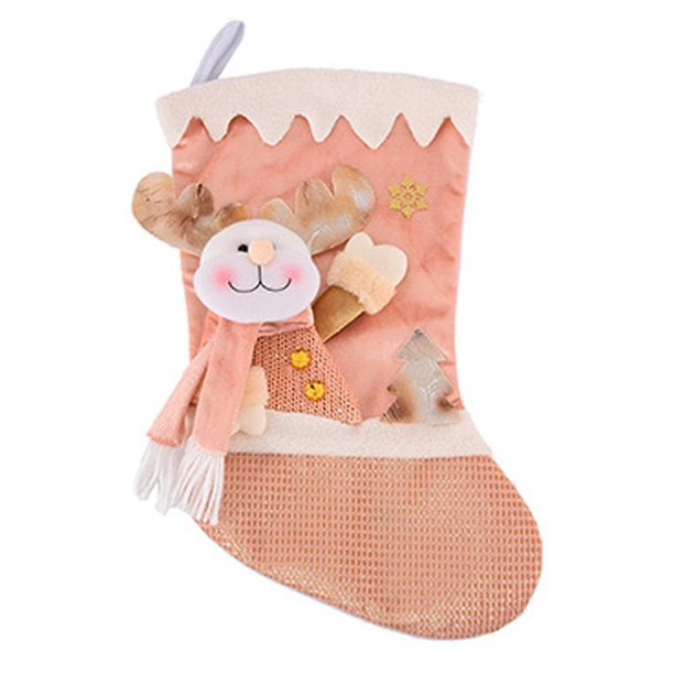 Calcetín navideño de invierno, elemento navideño para fiesta de Navidad