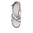 thumbnail image 6 of Doata Metallic Genuine Leather Buckled Flats, 6 of 9