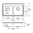 thumbnail image 2 of Elkay 33X19 4H 2B ADA Sink SS, 2 of 2