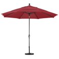 thumbnail image 2 of Parasol de Marché en Aluminium 11 Pieds Inclinaison Col DV Bronze/pacifica/rouge, 2 of 2