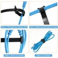 thumbnail image 4 of 100Pcs Velcro Cable Ties Reusable, Fastening Cable Tie Straps Adjustable Releasable Hook and Loop Wire Ties for Computer Electronics Home Office Wire Cable Management Organiser- 150mm x 12mm, 5 Colors, 4 of 7