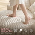 thumbnail image 4 of KeepCharm 68" Oversized Chaise Lounge Chair Indoor, Corduroy Boneless Couch with Pillows, Deep Seat Reading Chair, Cloud Sleeper Sofa for Living Room Bedroom, 4 of 10
