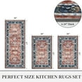 thumbnail image 2 of Kitchen Rugs and Runners Set of 3, Yamaziot Kitchen Mat for Floor, Non Slip Skid Comfort Washable Farmhouse Carpet for Laundry Room Sink, 20"x32"+20"x32"+20"x47", 2 of 6