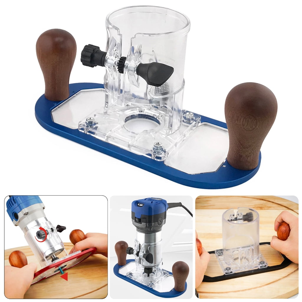 MOMOJIA Transparent Acrylic Router Base Cover For Precise Control And Secure Workpiece Handling