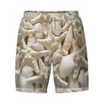 thumbnail image 4 of Lsque Mens Swim Trunks Starfish and Sea Shells Pattern - Bathing Suit Compression Liner - Beach Swim Shorts Swimwear - (S-3XL) - Stretch Quick Dry -Medium, 4 of 9