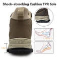 thumbnail image 4 of Gexuosn Hiking Boots Men Breathable Lightweight Non-Slip | Mid Top Ankle Boots,Brown, 4 of 6