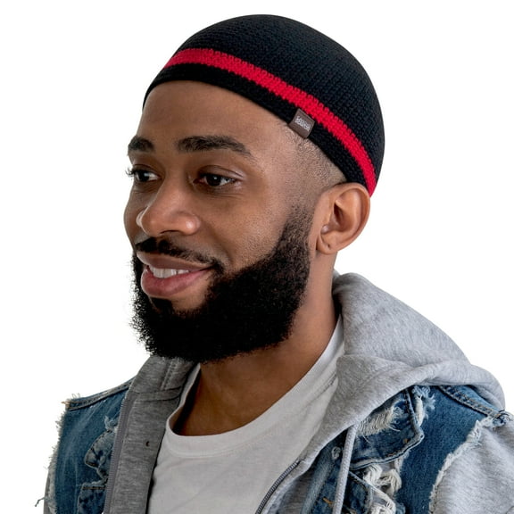 Skull Caps for Men Handmade Knit Cap with Breathable & Cooling&nbsp; Bamboo Cotton | Helmet Liner Sleep Cap Kufi Hats