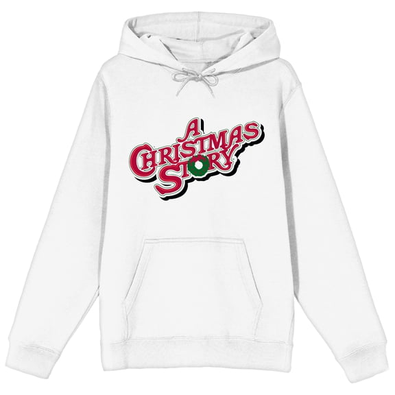 A Christmas Story Logo Men's White Sweatshirt-M
