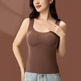 thumbnail image 7 of Roncen Women's Thermal Vest with Built-in Bra, Fleece Lined Seamless Tank Top, Printed Warm Sleeveless Undershirt, 7 of 7