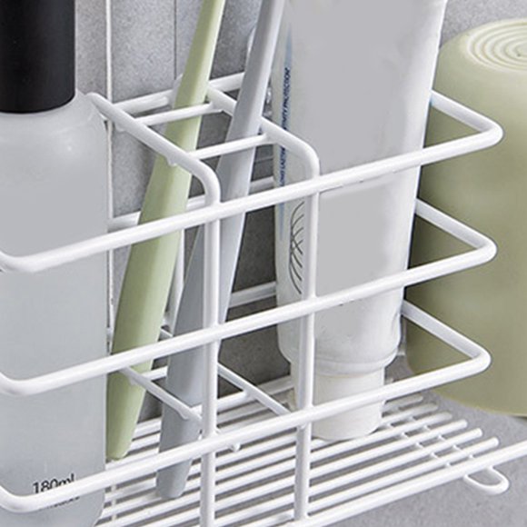 AURARMLET Toothpaste Holder Sin Necesidad De Taladro Con Adhesivo Firme Y Almacenamiento Múltiple