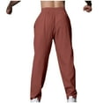 thumbnail image 5 of Diufon Mens Cotton Linen Pants Elastic Waist Drawstring Pants Casual Baggy Workout Trousers, 5 of 6