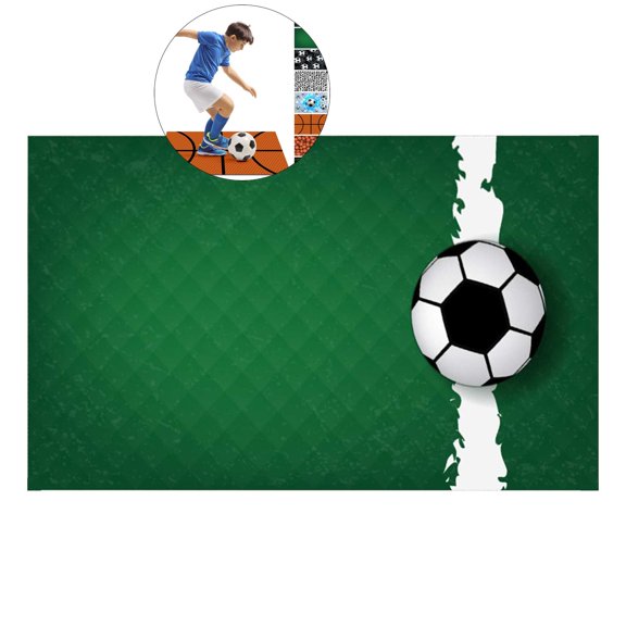 WNFJR Football Training Mat - 40x60cm Non-Slip Ball Control Practice Gym Mat for Kids & Adults, Improves Coordination & Footwork, Machine Washable, Indoor/Outdoor Use