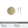 thumbnail image 3 of Amerock Balata 1-1/8 inch (29mm) Diameter Golden Champagne Cabinet Knob, 3 of 5