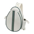thumbnail image 6 of lacooooppia Tennis Crossbody Bag Backpack Large Racket Cover Carrier Bag Organizer Zipper Sport Chest Shoulder Tree Badminton Fighting Bag White B, 6 of 8
