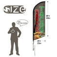 thumbnail image 2 of Tacos Burritos Burritos Sign Feather Flag,8FT outdoor advertising flag, Tacos  Business Sign,Tacos Swooper Flag（FLAG ONLY）, 2 of 4