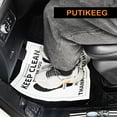 thumbnail image 3 of Car Paper Floor Mats Disposable - 50pcs Thicken Waterproof Wear-Resistant Auto Paper Floor Mats Plastic Disposable Car Mats Automotive Floor Mat Protector for Car Vehicles Wash 19.7"x17.3"(White), 3 of 6