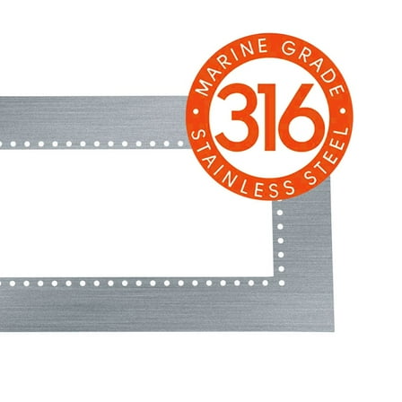 EF61FMPFSMG-Eurofase Heating-316 Marine Grade Stainless Steel Flush Mount Adapter for 61 Inch Patio Heaters