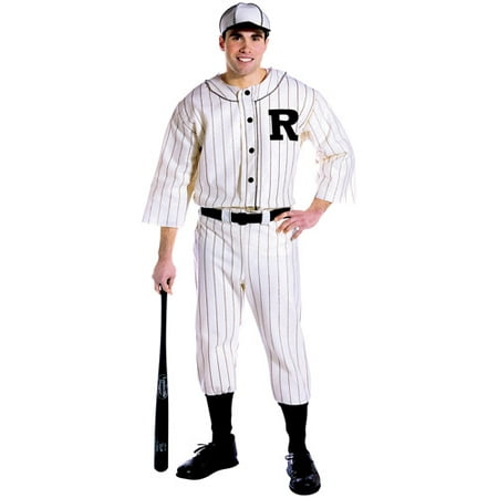 Old Tyme Baseball Player Adult Halloween Costume, Size: Men's - One Size