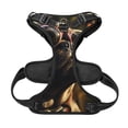 thumbnail image 5 of Lsque Pug Wearing Sunglasses Flowers Dog Harness, No-Pull Pet Harness with 2 Leash Clips, Adjustable Soft Padded Dog Vest with Easy Control Handle for Large Dogs-Large, 5 of 9