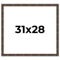 31x28 Frame Gold Real Wood Picture Frame Width 1.5 inches | Interior Frame Depth 0.5 inches |