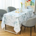 thumbnail image 4 of Tablecloth Indoor Outdoor Stain and Wrinkle Resistant Polyester Fabric Table Cloth Wipe Clean Decorative Table Cover for Dining Table, Buffet Party, Indoor and Outdoor Use, 4 of 6