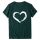 thumbnail image 4 of Camisetas Moocorvic para mujer, tallas grandes, para San Valentín, con estampado de corazones, manga corta, lindas camisetas gráficas., 4 of 4