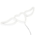 thumbnail image 4 of Fyydes Wall Decoration Neon Lights Heart Shaped Wings Neon Sign Heart Shaped Neon Light Safe Energy Saving Dual Power Heart Shaped Wings Neon Sign for Valentine's Day Wedding, 4 of 10