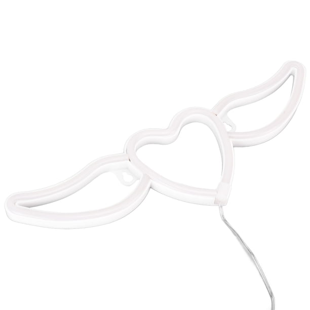 Luz de neón en forma de corazón, luz de neón en forma de corazón Luz de neón LED de corazón Decoración de pared Luces de neón Grado profesional