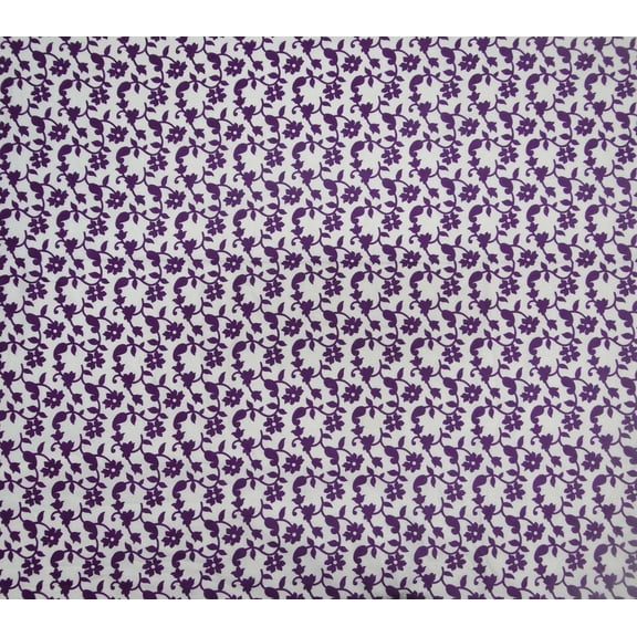 Dress Making Designer White Floral Printed Cotton Fabric Sewing Material By the Yard