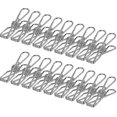 thumbnail image 1 of Paquete de 100 pinzas para la ropa, pinzas de acero inoxidable para colgar la ropa, 1 of 5