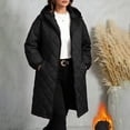 thumbnail image 5 of Luvrsol Women's Plus Size Hooded Long Puffer Coat Loose Padded Winter Jacket Casual Warm Outerwear, Black XL-5XL, 5 of 9
