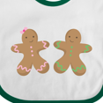 thumbnail image 4 of Inktastic Twin Gingerbread Boy and Girl Co Boys or Girls Baby Bib, 4 of 4