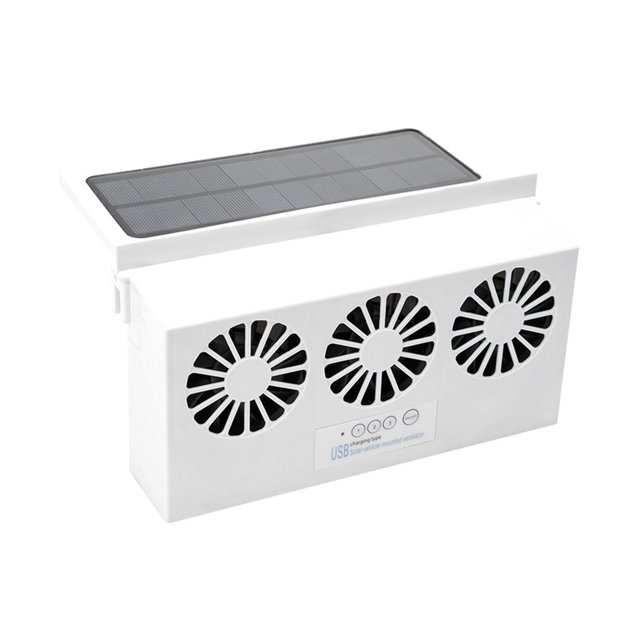 Air Cycle Fan Solar Fan Car Changing Fan Solar Exhaust Fan USB Rustle Hot Fan ,High-Speed Airflow