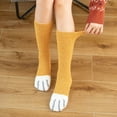 thumbnail image 4 of MZXELPRJD No Show Socks Womens Fuzzy Socks Cozy Soft Fluffy Cute Animal Slipper Socks Sleeping Warm Socks for Girls, White Socks Yellow, 4 of 6